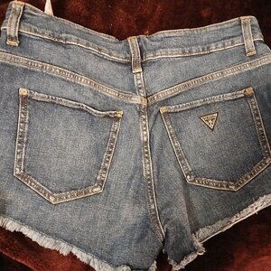 Guess medium wash denim shorts